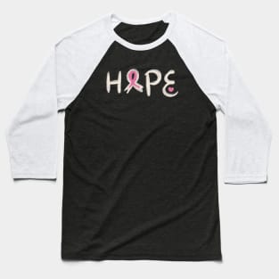 “HOPE” cancer typography Baseball T-Shirt